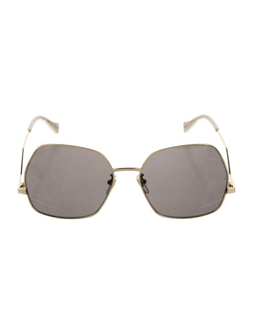 Gucci Web Accent Square Sunglasses
