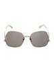 Gucci Web Accent Square Sunglasses