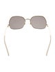 Gucci Web Accent Square Sunglasses