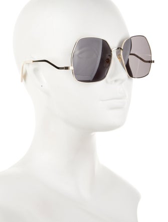 Gucci Web Accent Square Sunglasses