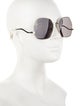 Gucci Web Accent Square Sunglasses
