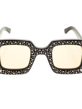 Gucci Interlocking G Logo Square Sunglasses