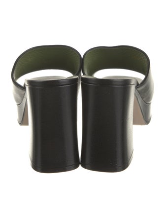 Gucci Horsebit Accent Leather Slides