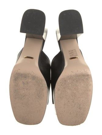 Gucci Horsebit Accent Leather Slides