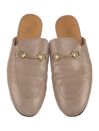 Gucci Horsebit Accent Leather Mules