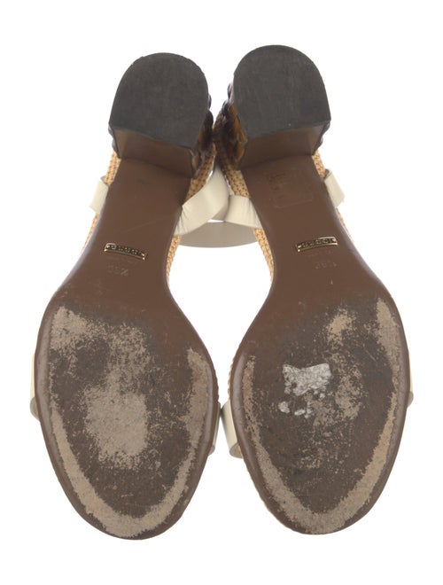 Gucci Bamboo Accent Leather Sandals
