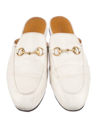 Gucci Horsebit Accent Leather Mules
