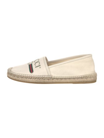 Gucci Web Accent Canvas Espadrilles