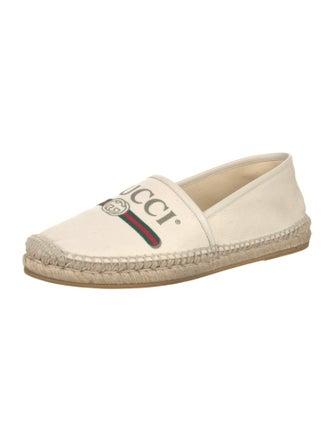 Gucci Web Accent Canvas Espadrilles