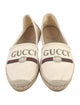 Gucci Web Accent Canvas Espadrilles