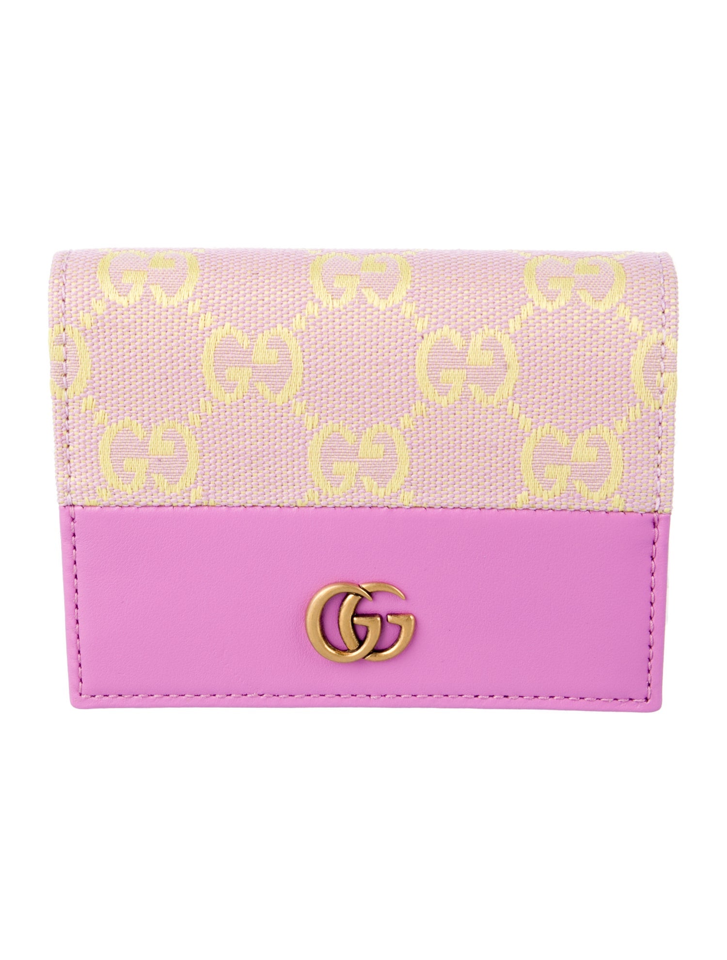 Gucci GG Canvas Canvas Compact Wallet w/ Tags