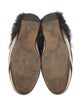 Gucci Leather Animal Print Mules