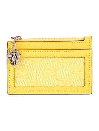 Gucci GG Canvas Leather Card Holder