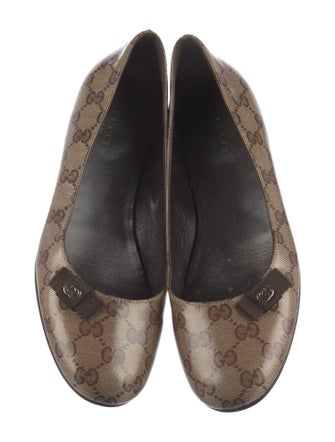 Gucci GG Supreme Ballet Flats