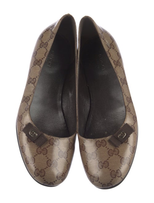 Gucci GG Supreme Ballet Flats