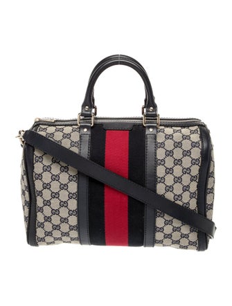 Gucci GG Canvas Web Boston