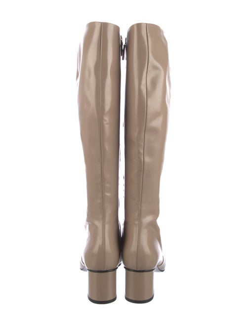 Gucci Horsebit Accent Patent Leather Riding Boots