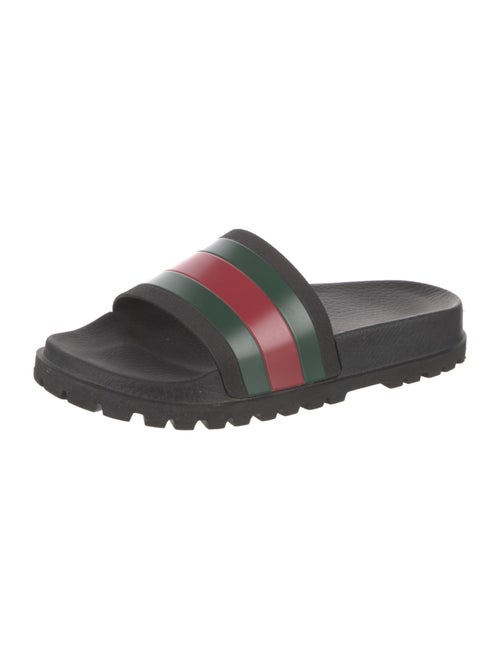 Gucci Web Accent Rubber Slides