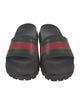 Gucci Web Accent Rubber Slides