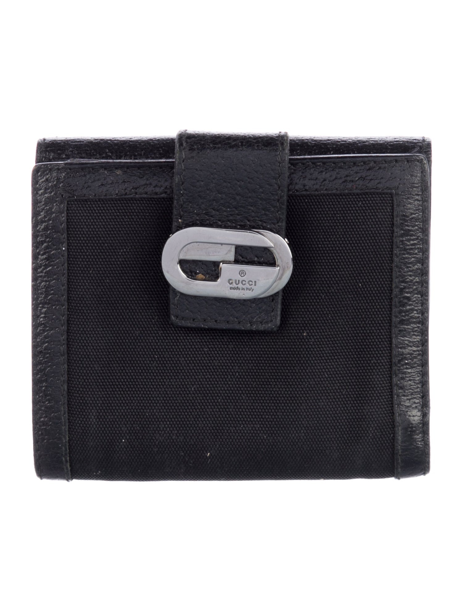 Gucci Vintage Canvas Compact Wallet