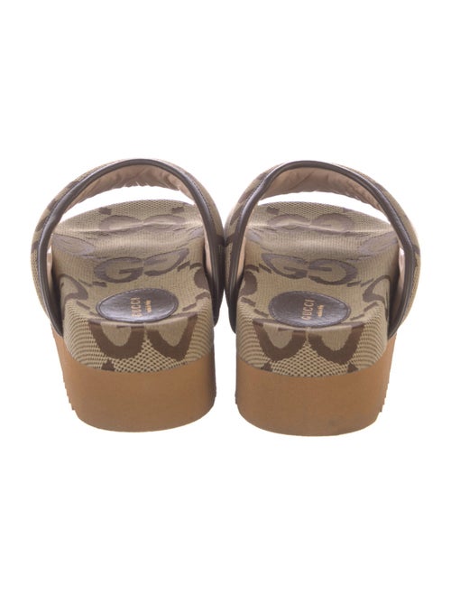 Gucci Jumbo GG Canvas Slides