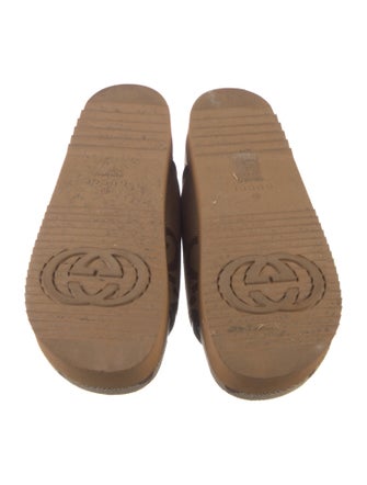 Gucci Jumbo GG Canvas Slides