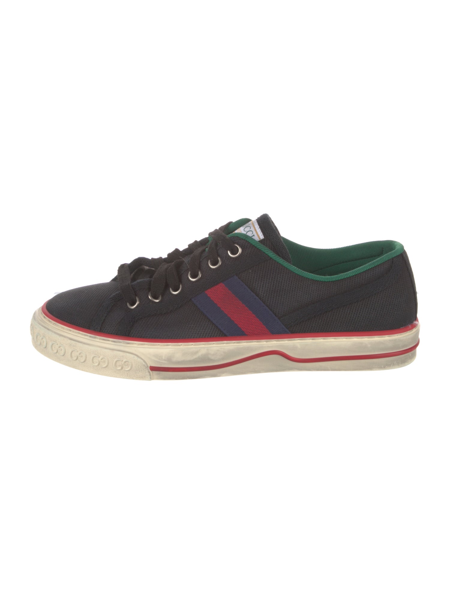 Gucci Web Accent Canvas Sneakers