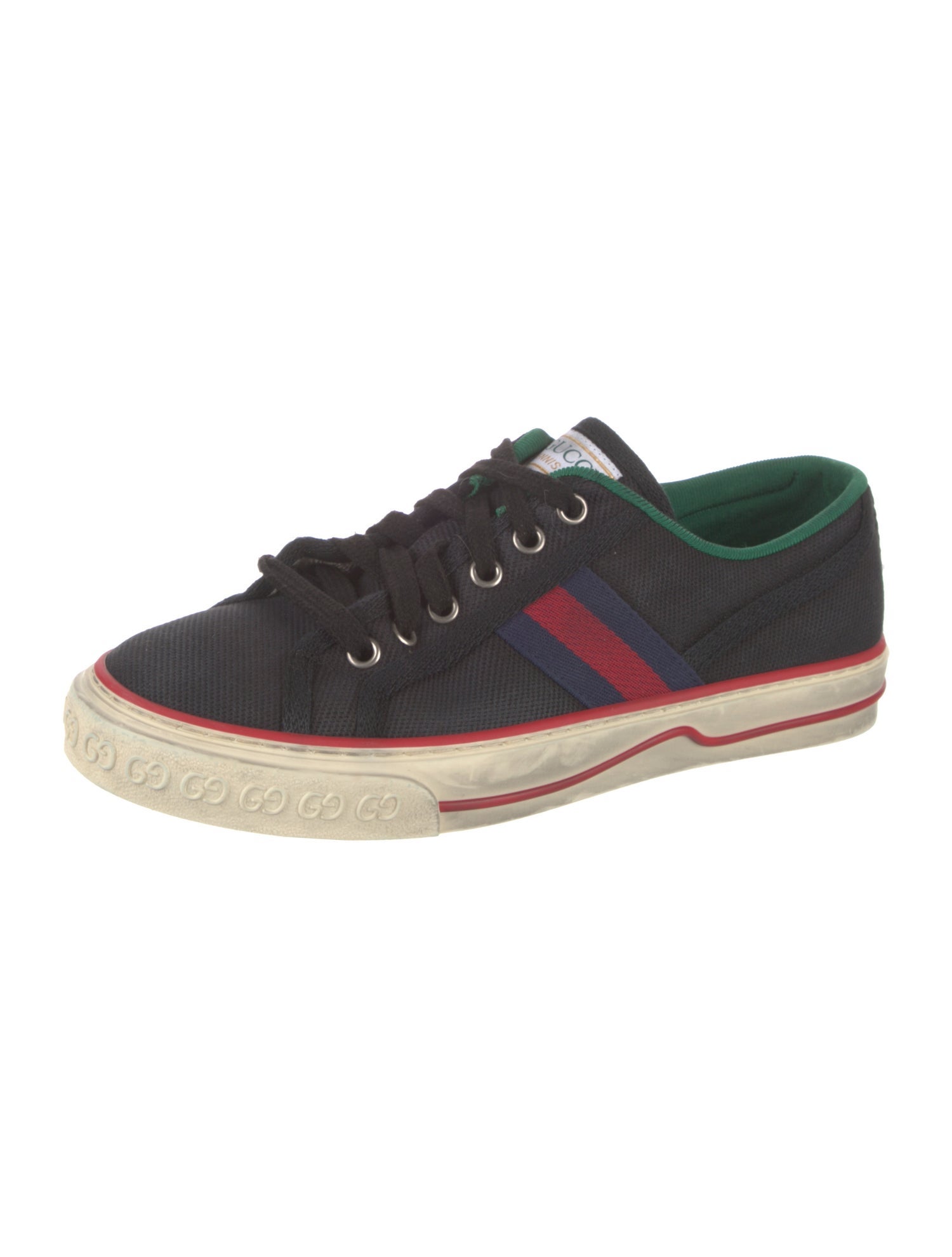 Gucci Web Accent Canvas Sneakers