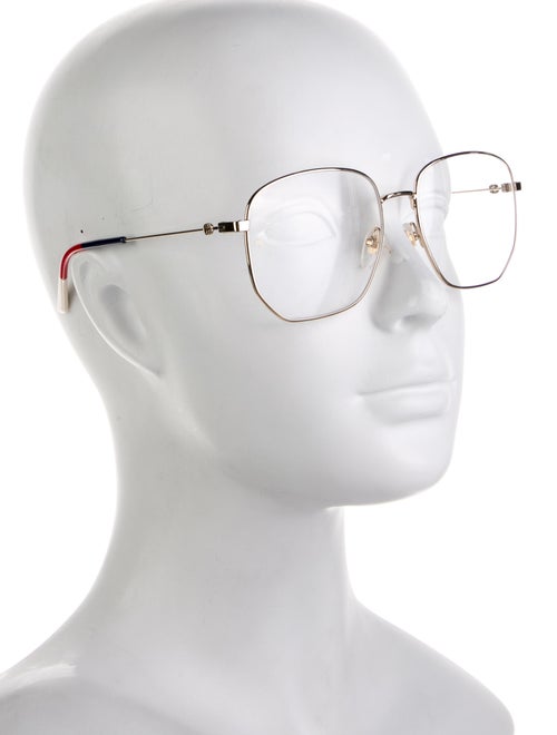 Gucci Interlocking G Logo Square Eyeglasses