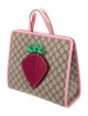 Gucci Girls' GG Supreme Strawberry Tote