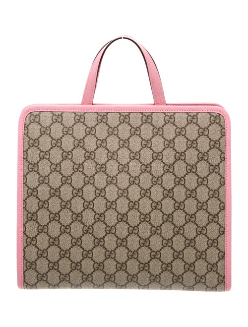 Gucci Girls' GG Supreme Strawberry Tote