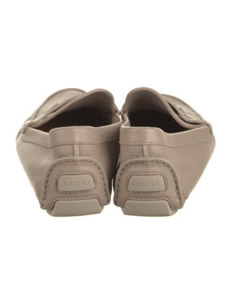 Gucci Interlocking G Logo Leather Drivers
