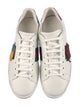 Gucci Web Accent Leather Sneakers