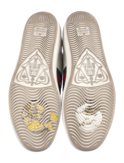 Gucci Web Accent Leather Sneakers