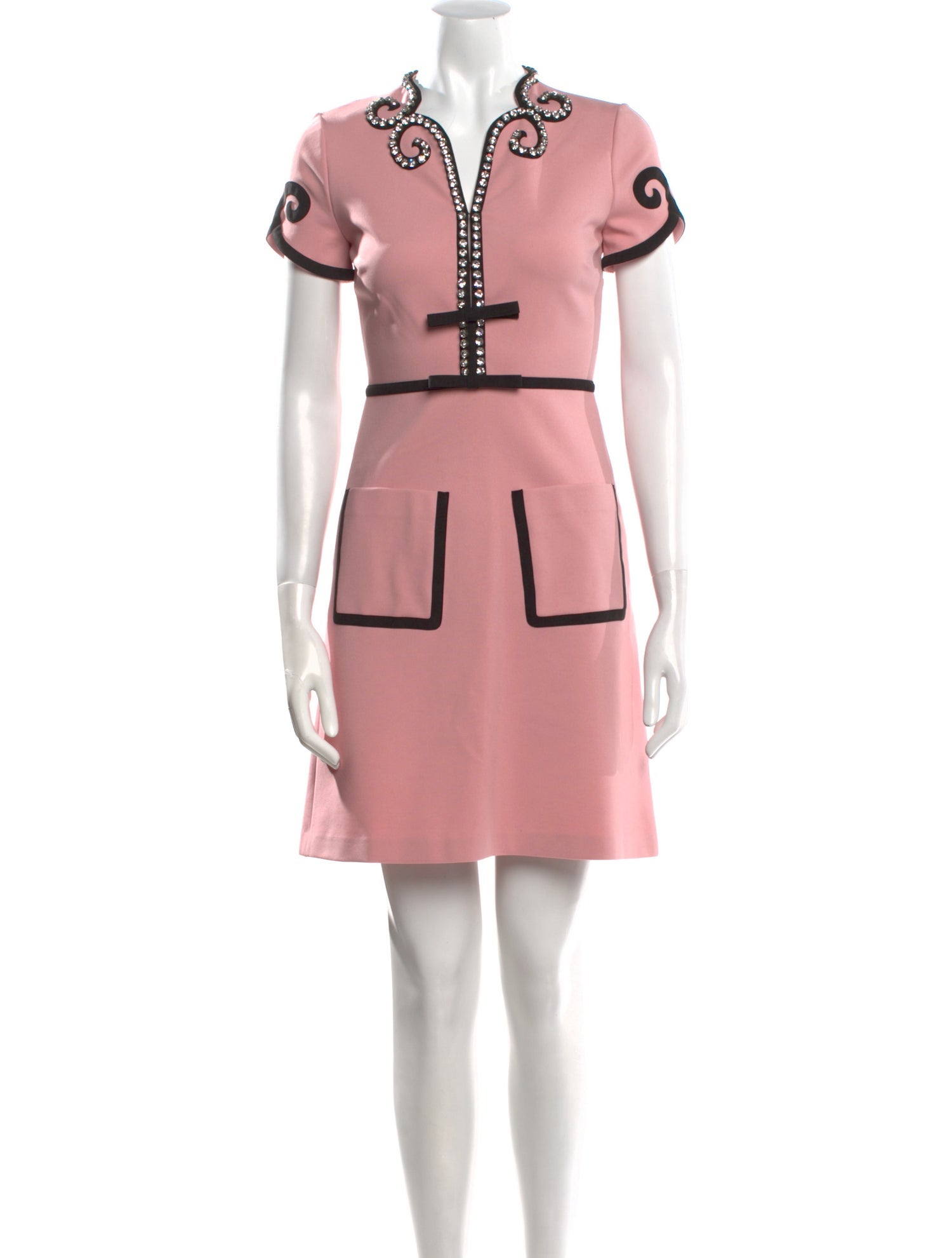 Gucci V-Neck Mini Dress