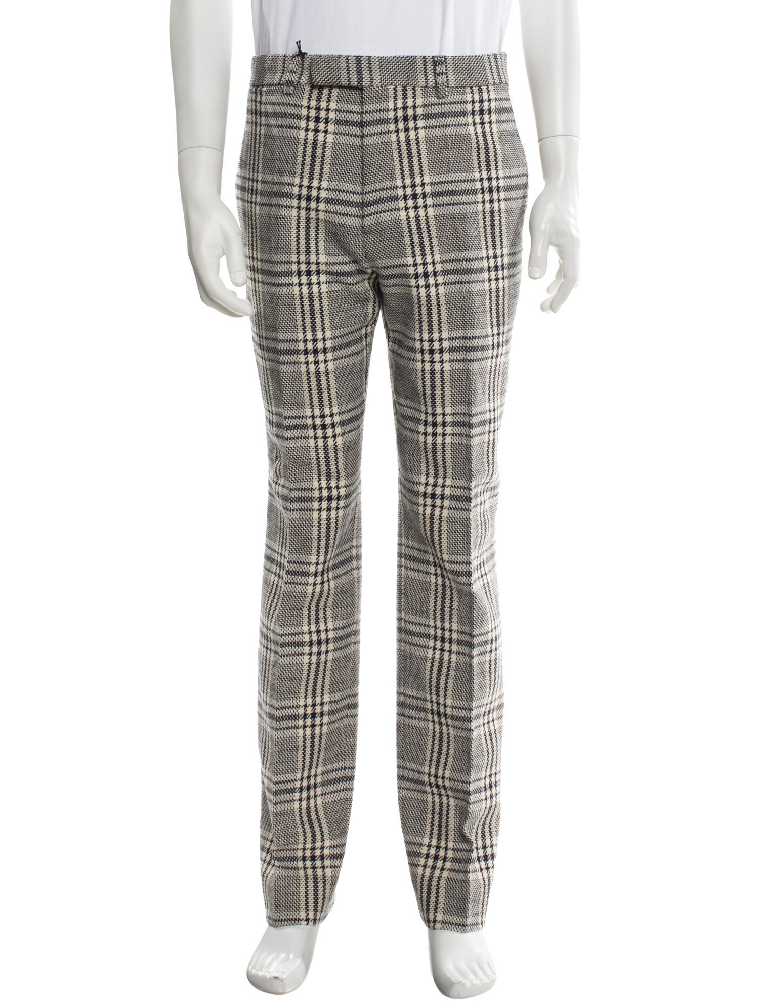 Gucci Plaid Print Pants w/ Tags