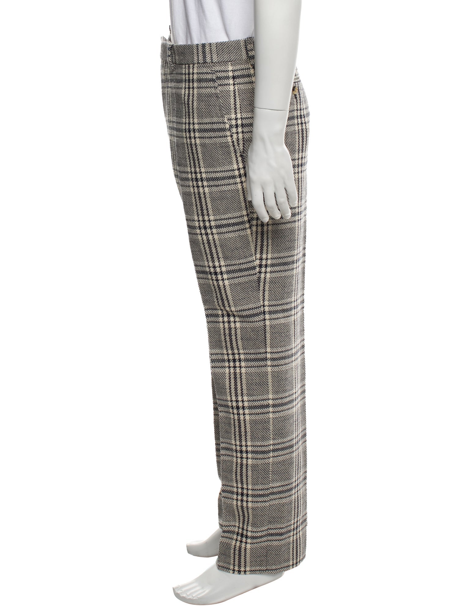 Gucci Plaid Print Pants w/ Tags
