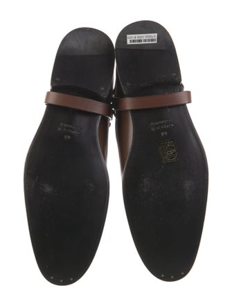 Gucci Web Accent Leather Riding Boots