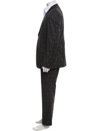 Gucci Interlocking G Logo Wool Two-Piece Suit
