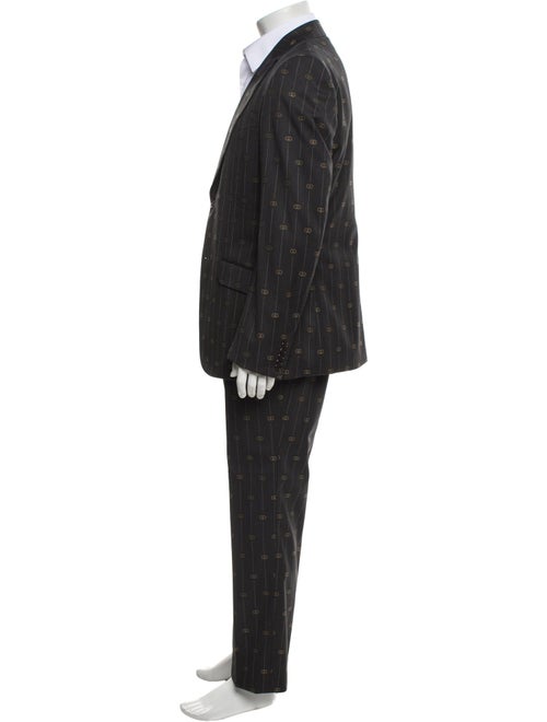 Gucci Interlocking G Logo Wool Two-Piece Suit