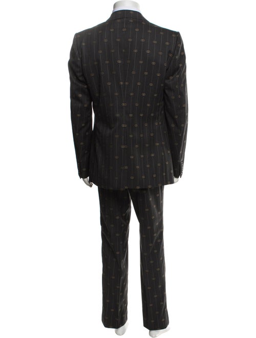 Gucci Interlocking G Logo Wool Two-Piece Suit