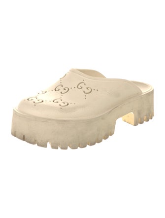 Gucci GG Logo Rubber Mules