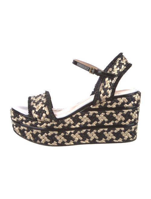 Gucci Straw Colorblock Pattern Espadrilles