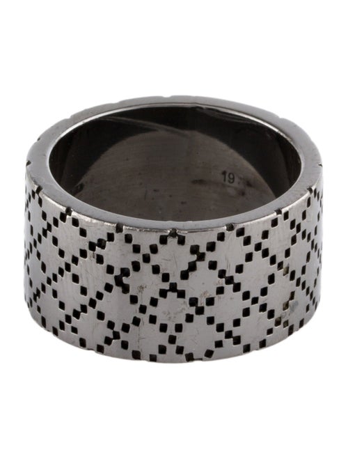 Gucci Enamel Wide Diamantissima Band