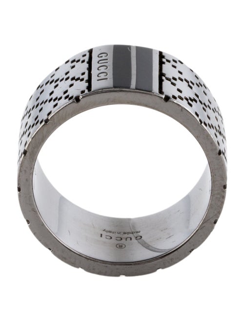 Gucci Enamel Wide Diamantissima Band