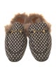 Gucci Horsebit Accent Polka Dot Print Slippers