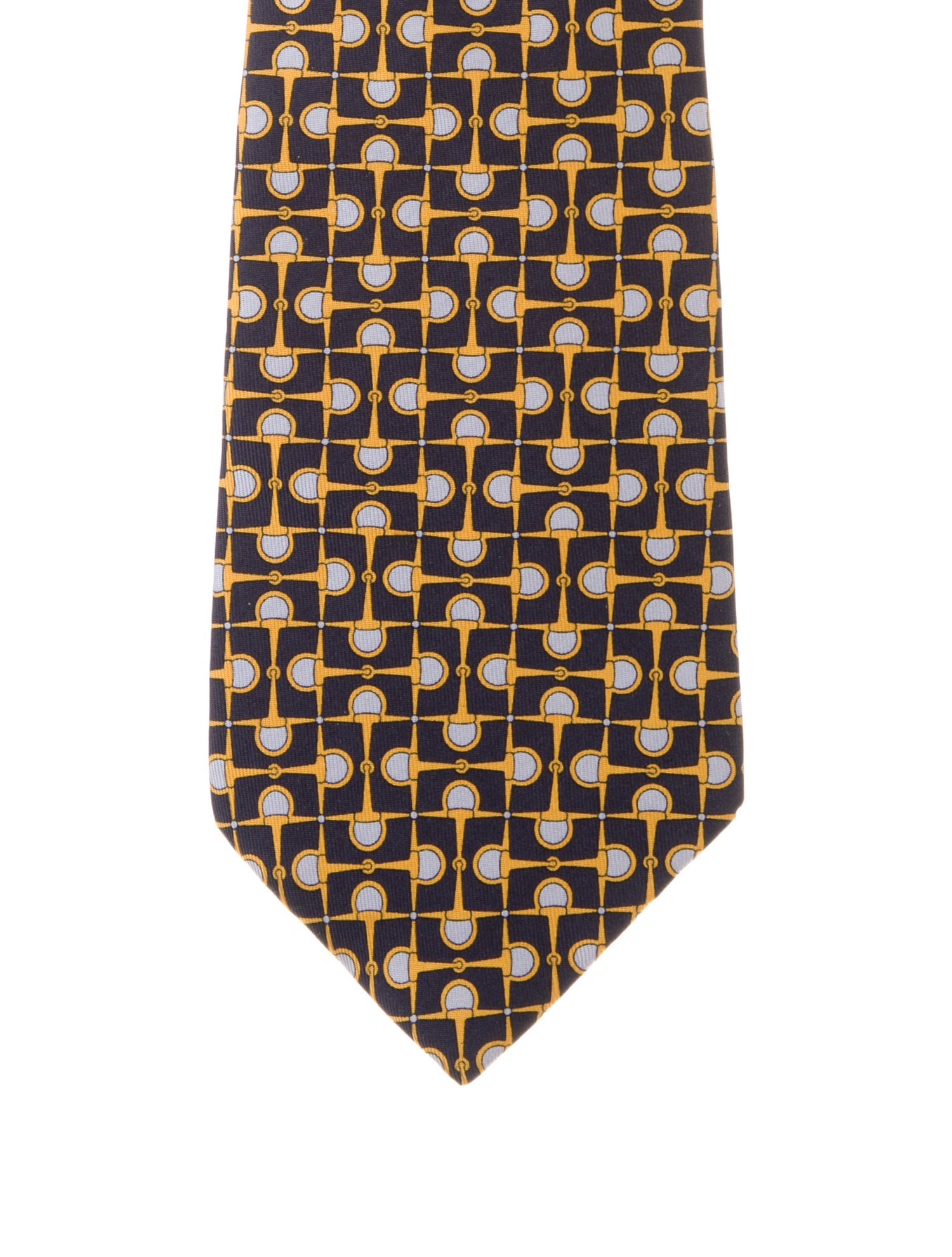 Gucci Pattern Print Silk Tie