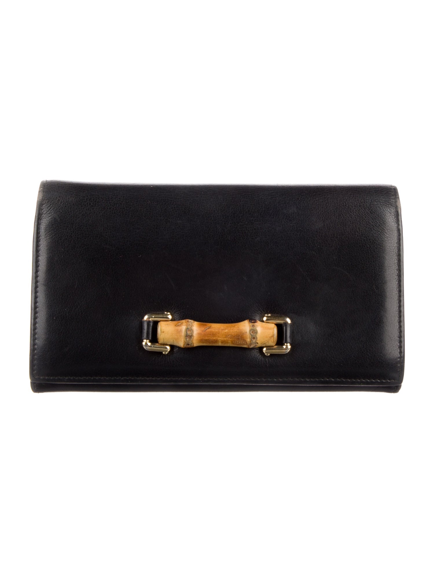 Gucci Vintage Bamboo Accent Wallet