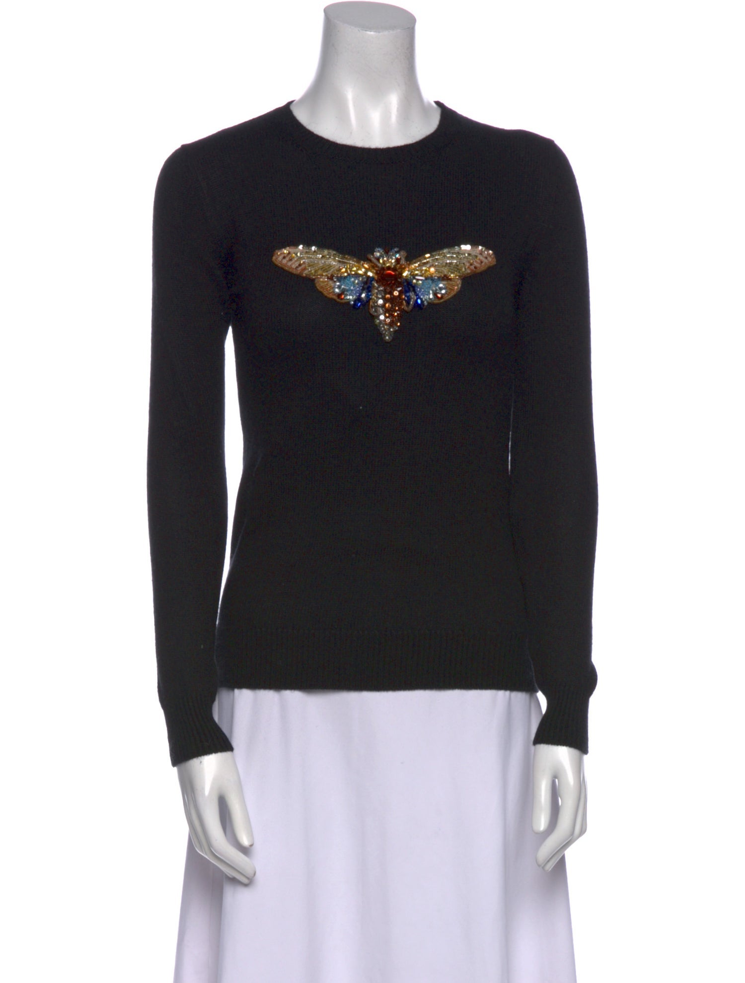 Gucci Cashmere Graphic Print Sweater