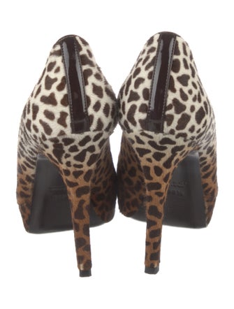 Gucci Ponyhair Animal Print Pumps